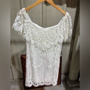 Promesa Ivory Lace Dress